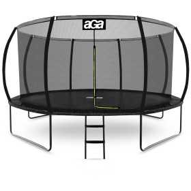 Aga SPORT EXCLUSIVE Trampolína 430 cm Černá + ochranná síť + žebřík