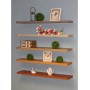 Polička nástěnná 120 cm, MDF, 3D dekor přírodní dub, baleno v ochranné fólii