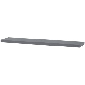 Polička nástěnná 120 cm, MDF, barva šedý vysoký lesk, baleno v ochranné fólii
