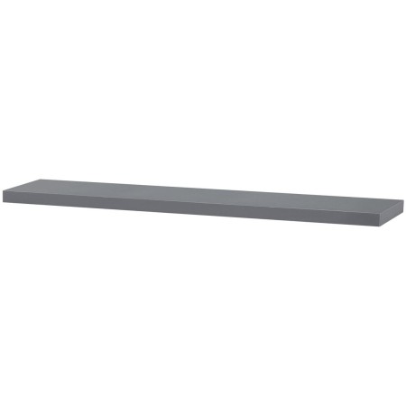 Polička nástěnná 120 cm, MDF, barva šedý vysoký lesk, baleno v ochranné fólii