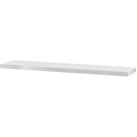 Polička nástěnná 120 cm, MDF, barva bílý mat, baleno v ochranné fólii