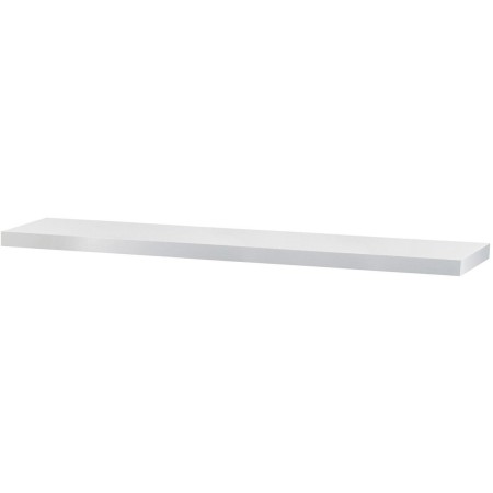 Polička nástěnná 120 cm, MDF, barva bílý mat, baleno v ochranné fólii