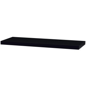Polička nástěnná 90 cm, MDF, barva černý vysoký lesk, baleno v ochranné fólii