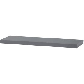 Polička nástěnná 90 cm, MDF, barva šedý vysoký lesk, baleno v ochranné fólii