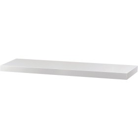 Polička nástěnná 90 cm, MDF, barva bílý vysoký lesk, baleno v ochranné fólii