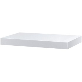 Polička nástěnná 40 cm, MDF, barva bílý vysoký lesk, baleno v ochranné fólii