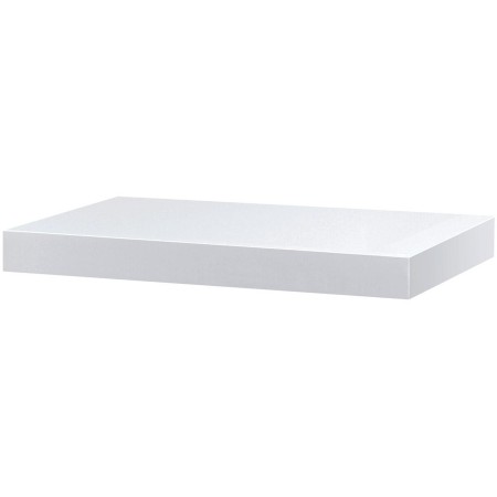 Polička nástěnná 40 cm, MDF, barva bílý vysoký lesk, baleno v ochranné fólii