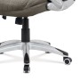 Kancelářská židle, tmavě šedá látka, kříž plastový stříbrný, houpací mechanismus