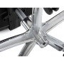Křeslo kancelářské, šedá ekokůže, chromový kříž, houpací mechanismus, nosnost 150kg