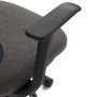 Židle kancelářská, látka zelená, houpací mechanismus, kolečka pro tvrdé povrchy