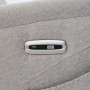 Křeslo polohovací masážní s výhřevem,  8bodová vibrační masáž, zvedací systém, USB, krémová látka