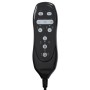 Křeslo polohovací masážní s výhřevem,  8bodová vibrační masáž, zvedací systém, USB, krémová látka
