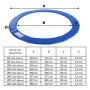 Aga Kryt pružin na trampolínu 366 cm Blue