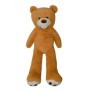 Aga4Kids Plyšový medvěd 130 cm Světle hnědý s tlapkami
