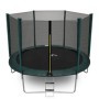 Aga SPORT TOP Trampolína 250 cm Tmavě zelená + ochranná síť + žebřík