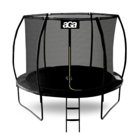 Aga SPORT EXCLUSIVE Trampolína 250 cm Černá + ochranná síť + žebřík