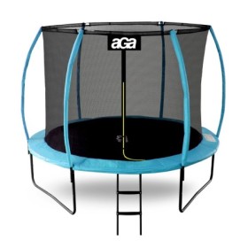 Aga SPORT EXCLUSIVE Trampolína 250 cm Světle modrá + ochranná síť + žebřík