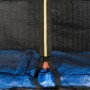 Aga SPORT PRO Trampolína 366 cm Modrá + ochranná síť + žebřík