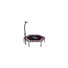 Aga FITNESS Trampolína 130 cm Růžová + madlo