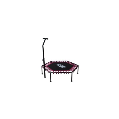 Aga FITNESS Trampolína 130 cm Růžová + madlo