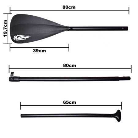 Aga Oboustranné hliníkové pádlo pro paddleboard