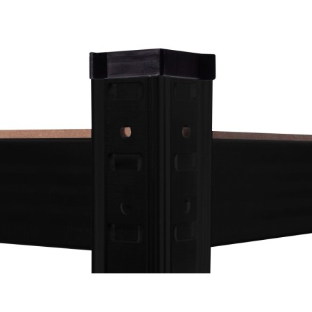 Aga Kovový regál 180x90x40 cm 5 polic Černý