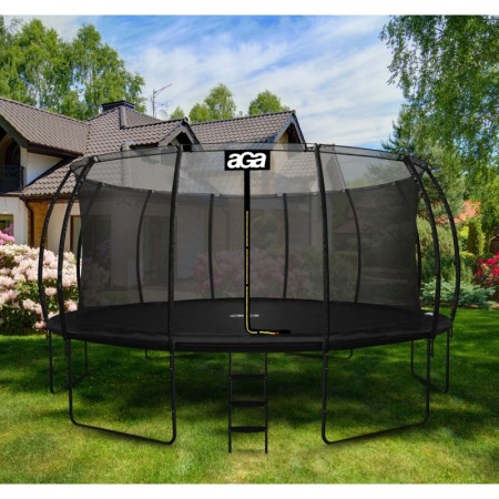 Aga SPORT EXCLUSIVE Trampolína 500 cm Černá + ochranná síť + žebřík
