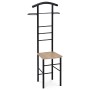 Němý sluha, výška 119 cm, MDF - dekor dub sonoma, kov - černý lak, nosnost 90 kg