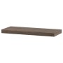 Polička nástěnná 60 cm, MDF, 3D dekor dub sonoma dark, baleno v ochranné fólii