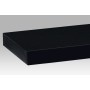 Polička nástěnná 120 cm, MDF, barva černý vysoký lesk, baleno v ochranné fólii