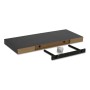 Polička nástěnná 120 cm, MDF, 3D dekor dub sonoma, baleno v ochranné fólii