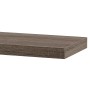 Polička nástěnná 80 cm, MDF, 3D dekor dub sonoma dark, baleno v ochranné fólii