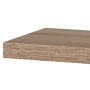 Polička nástěnná 90 cm, MDF, 3D dekor dub sonoma, baleno v ochranné fólii