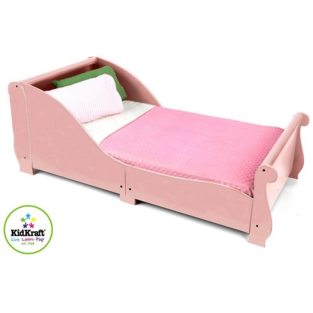 KidKraft Dětská postel SLEIGH Pink 160x75 cm