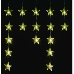 Linder Exclusiv Vánoční světelný závěs Hvězdy 40 LED Teplá bílá