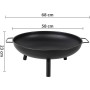 Linder Exclusiv Přenosné ohniště 58 cm s madly