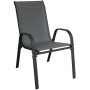 Linder Exclusiv Zahradní křeslo STAPEL MC330881 Šedé