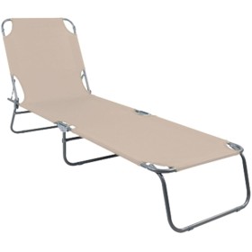 Linder Exclusiv Zahradní polohovací lehátko Béžové