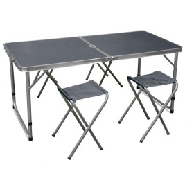 Aga Kempingový skládací set Šedý