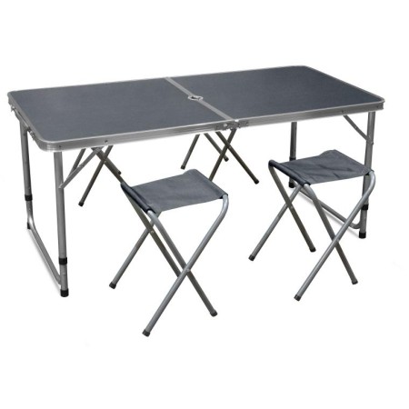 Aga Kempingový skládací set Šedý