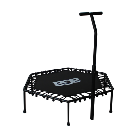 Aga FITNESS Trampolína 130 cm Černá + madlo