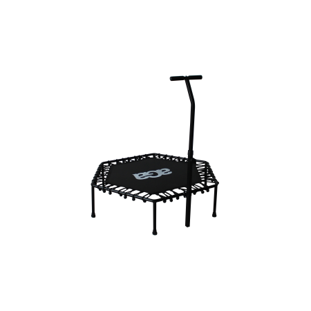 Aga FITNESS Trampolína 130 cm Černá + madlo