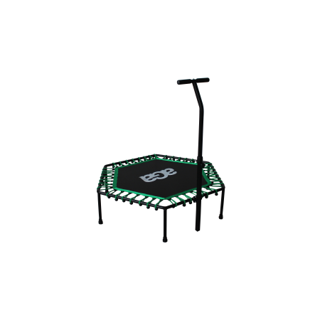 Aga FITNESS Trampolína 130 cm Zelená + madlo