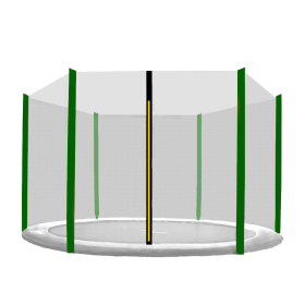 Aga Ochranná síť 250 cm na 6 tyčí Black net / Dark Green