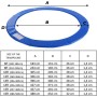 Aga Kryt pružin na trampolínu 400 cm Modrý