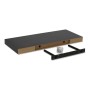 Polička nástěnná 80 cm, MDF, 3D dekor dub sonoma, baleno v ochranné fólii