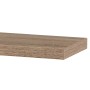 Polička nástěnná 80 cm, MDF, 3D dekor dub sonoma, baleno v ochranné fólii