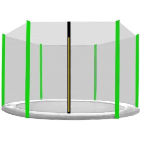 Aga Ochranná síť 250 cm na 6 tyčí Black net / Light Green