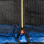 Aga SPORT PRO Trampolína 500 cm Modrá + ochranná síť + žebřík + kapsa na obuv