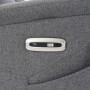 Relaxační masážní křeslo s výhřevem,  8bodová vibrační masáž, zvedací systém, USB, šedá látka
